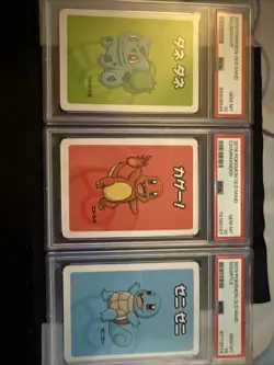 2019 POKEMON OLD MAID BULBASAUR CHARMANDER SQUIRTLE PSA10 SET (NOT SEQUENTIAL) - Image 1