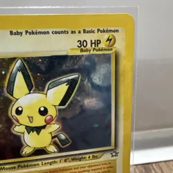 Vintage Pokemon - Neo Genesis - Pichu - 12/111 Holo Rare - Near Mint, RAW - Image 4