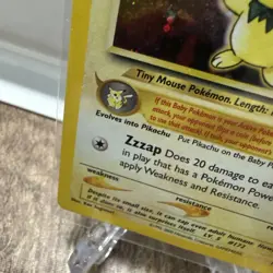 Vintage Pokemon - Neo Genesis - Pichu - 12/111 Holo Rare - Near Mint, RAW - Image 5