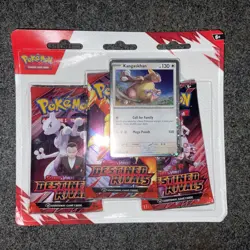 Pokemon Destined Rivals 3 Booster Pack Blister Kangaskhan Pokemon - NEW SEALED - Image 1