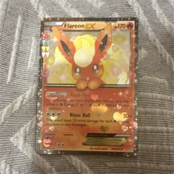 Pokemon Flareon EX Full Art Holo Ultra Rare Generations RC6/RC32 170HP English - Image 1