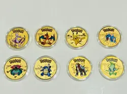 Rare High-Quality Gold Collectible Pokemon Coins! Collect All 8 Pieces!! - Image 1