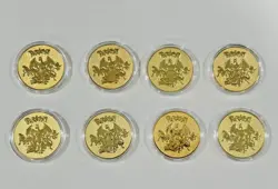 Rare High-Quality Gold Collectible Pokemon Coins! Collect All 8 Pieces!! - Image 2