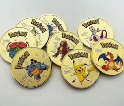 Rare High-Quality Gold Collectible Pokemon Coins! Collect All 8 Pieces!! - Image 3
