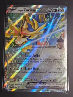 HOP'S ZACIAN EX SVP193 SCARLET & VIOLET POKEMON (PROMO ULTRA RARE, NM) - Image 1