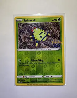 Spinarak (Peelable Ditto) UNPEELED 006/078 Pokemon GO Reverse Holo NM - Image 1