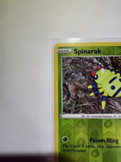 Spinarak (Peelable Ditto) UNPEELED 006/078 Pokemon GO Reverse Holo NM - Image 2