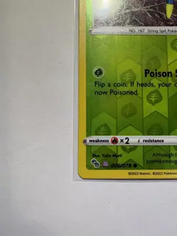 Spinarak (Peelable Ditto) UNPEELED 006/078 Pokemon GO Reverse Holo NM - Image 4