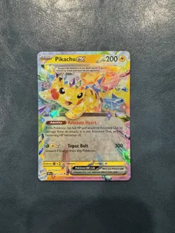 Pikachu ex 057/191 Surging Sparks NM Pokemon TCG Double Rare - Image 1