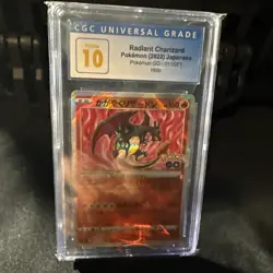 2022 Pokemon Pokemon GO Radiant Charizard CGC 10 Japanese #011/071 - Image 1