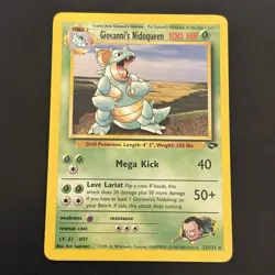 Pokemon Vintage Non Holo Rare Giovanni's Nidoqueen Gym Challenge 23/132 WotC - Image 1
