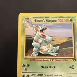 Pokemon Vintage Non Holo Rare Giovanni's Nidoqueen Gym Challenge 23/132 WotC - Image 2