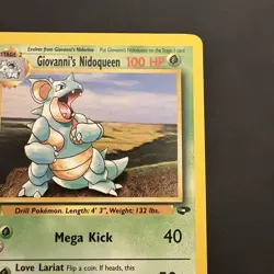 Pokemon Vintage Non Holo Rare Giovanni's Nidoqueen Gym Challenge 23/132 WotC - Image 3