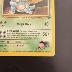 Pokemon Vintage Non Holo Rare Giovanni's Nidoqueen Gym Challenge 23/132 WotC - Image 4