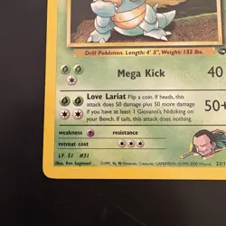 Pokemon Vintage Non Holo Rare Giovanni's Nidoqueen Gym Challenge 23/132 WotC - Image 5