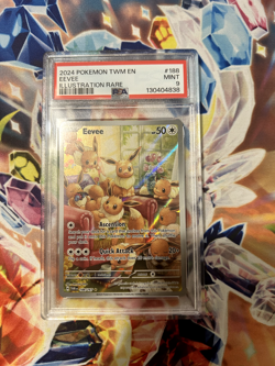 Pokemon TCG - Eevee 188/167 IR Twilight Masquerade PSA 9 - Image 1