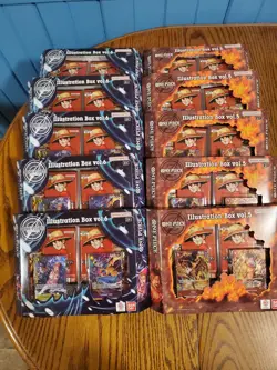 One Piece Illustration Box Vol 5 And 6 Bundle 10 Boxes Total 5 Of Each In Hand - Image 2