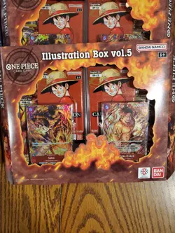 One Piece Illustration Box Vol 5 And 6 Bundle 10 Boxes Total 5 Of Each In Hand - Image 5