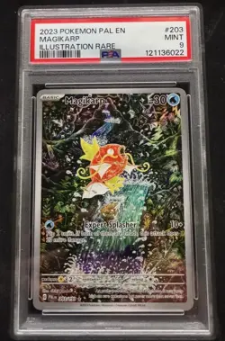 Pokemon TCG Magikarp Scarlet & Violet Paldea Evolved Card 203/193 PSA 9 - Image 1