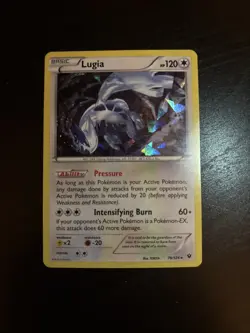 Pokemon TCG Lugia Fates Collide 78/124 Cracked Ice Holo Card LP - Image 1