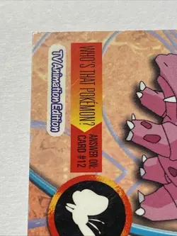 NIDORINO #33 Pokemon Card TCG FOIL Topps TV Animation - Image 5