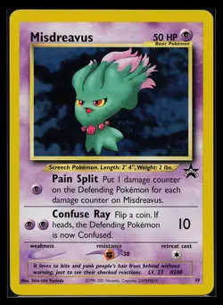 Pokemon Card - Misdreavus #39 WoTC Black Star Promo - Image 1