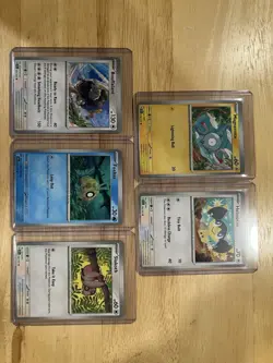Pokemon Card Lot - 5 Surging Sparks Error Singles, Misprint Error - Image 1