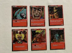 Scarefest TCG Card Game Red Deck 6 Card Lot - Image 1