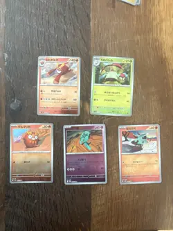 Pokemon 5 Card Pokeball Reverse Lot! Japanese & Korean Darmanitan Darumaka NM - Image 1
