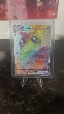 Victini VMAX 165/163 Battle Styles Rainbow Secret Rare 2021 Pokemon TCG Card - Image 1
