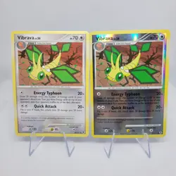 Vibrava 53/111 Reverse Holo & Non Holo Platinum Rising Rivals Pokemon Card -MP - - Image 1