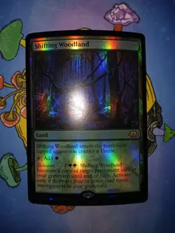 Magic The Gathering MH3 Shifting Woodland Foil Card NM - Image 4