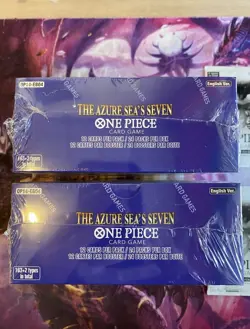 2x ONE PIECE CARD GAME THE AZURE SEA'S SEVEN BOOSTER BOXES OP14 SEALED FREE SHIP - Image 2