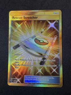 Pokemon Card Rescue Stretcher Gold #165/147 SM Burning Shadows - Near Mint - Image 1