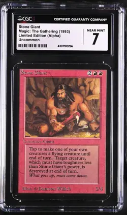 STONE GIANT Alpha CGC 7 Vintage MTG [Nostalgium] - Image 1