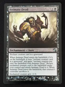 1x MTG Animate Dead (Foil) - Premium Deck Series: Graveborn (GRV) #16 - Magic - Image 1