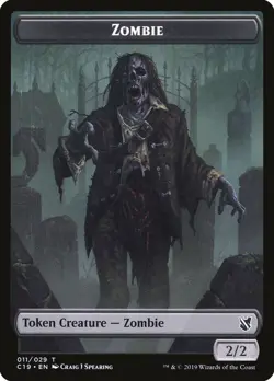 10 Zombie Token (010/029) / Zombie Token (011/029) - Commander 2019 - MtG - Image 2