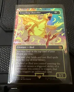 Traveling Chocobo (Borderless) (Neon Ink Yellow) Final Fantasy Foil - Image 1