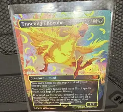 Traveling Chocobo (Borderless) (Neon Ink Yellow) Final Fantasy Foil - Image 3
