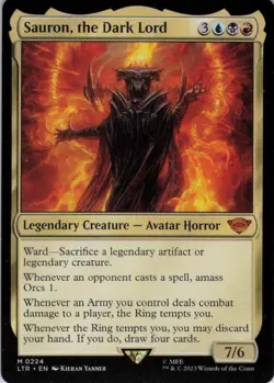 MTG Sauron, the Dark Lord (224) | NM | Lord of the Rings {LTR} - Image 1