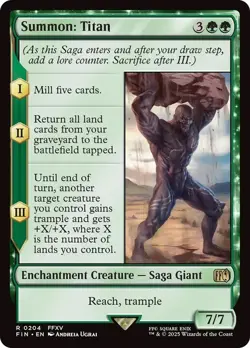 Summon: Titan Final Fantasy MTG NM - Image 1