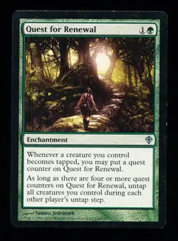 * * 1x Quest for Renewal x1 * * Worldwake MTG LP Lightly Played - Image 1