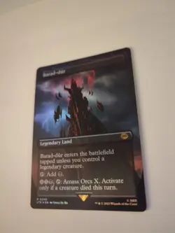 FOIL MTG Magic Barad-dur (340) BORDERLESS The Lord of the Rings LTR - Image 2