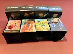 Magic MTG Final Fantasy All 4 Commander Decks with Sleeves - Image 1