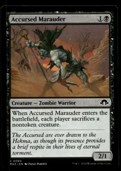 Accursed Marauder #80 MTG Modern Horizons 3 NM X1 - Image 1