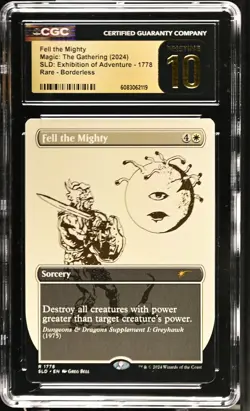 FELL THE MIGHTY Secret Lair CGC Pristine 10 MTG [Nostalgium] - Image 1