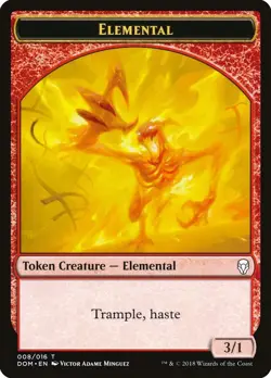 10 Elemental Tokens (008/016) ~mtg NM Dominaria Free Shipping - Image 1