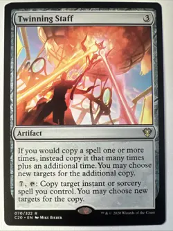 Twinning Staff NM C20 Ikoria Commander 2020 Avatar Fire Lord Mtg Magic Edh - Image 1