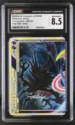 CGC 8.5 Darkrai & Cresselia LEGEND 2010 Triumphant Top 99/102 Holo Pokemon Card - Image 1