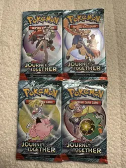 Pokemon Journey Together Art Set 4 Sealed Packs from Mega Charizard EX UPC #3 - Image 1